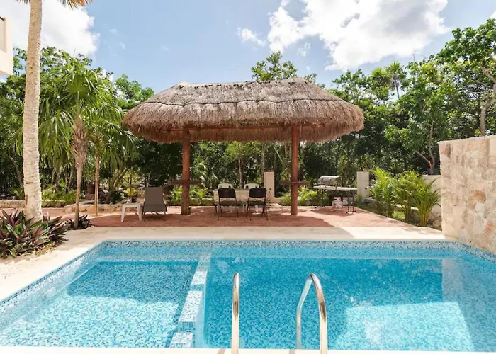 Departamento 6, Country Home, Con Muelle De Pesca, Club De Playa, Alberca, Cenote Y Campo De Golf, Contrata Day Pass Bahia Principe Apartamento *