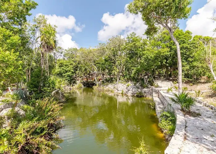 Departamento 6, Country Home, Con Muelle De Pesca, Club De Playa, Alberca, Cenote Y Campo De Golf, Contrata Day Pass Bahia Principe * Tulum